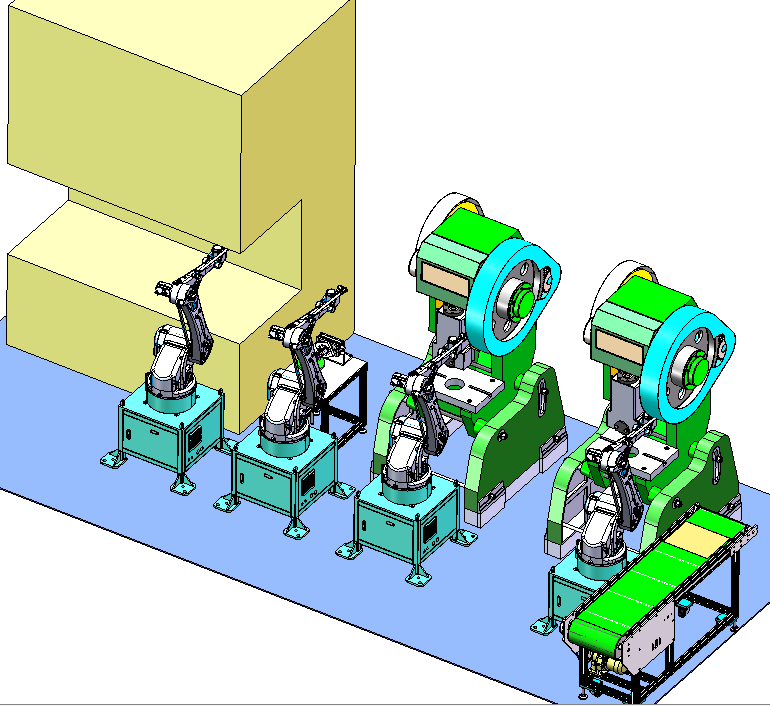 What are the unique advantages of using stamping robots in factories?